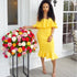 Curve Off The Shoulder Ruffled Mermaid Dress #Ruffle #Off The Shoulder #Mermaid